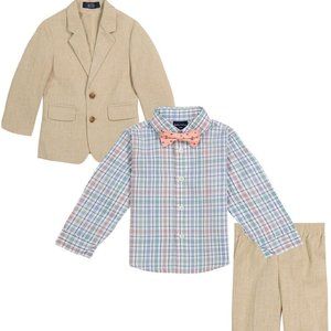 NAUTICA Little Boys Pindot Suit Set, 4 Piece